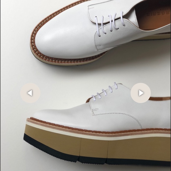 Clergerie white leather Barbara derby platforms Never worn. - Picture 4 of 6